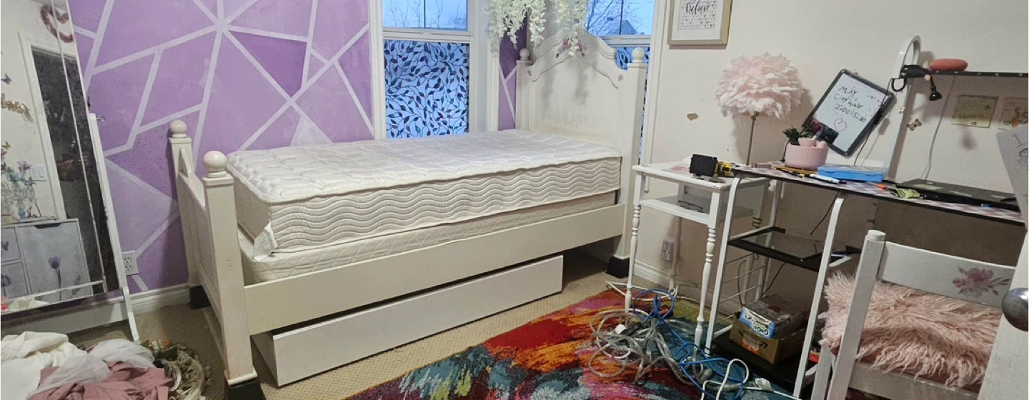 White Twin Bed with Storage Drawers - photo 4