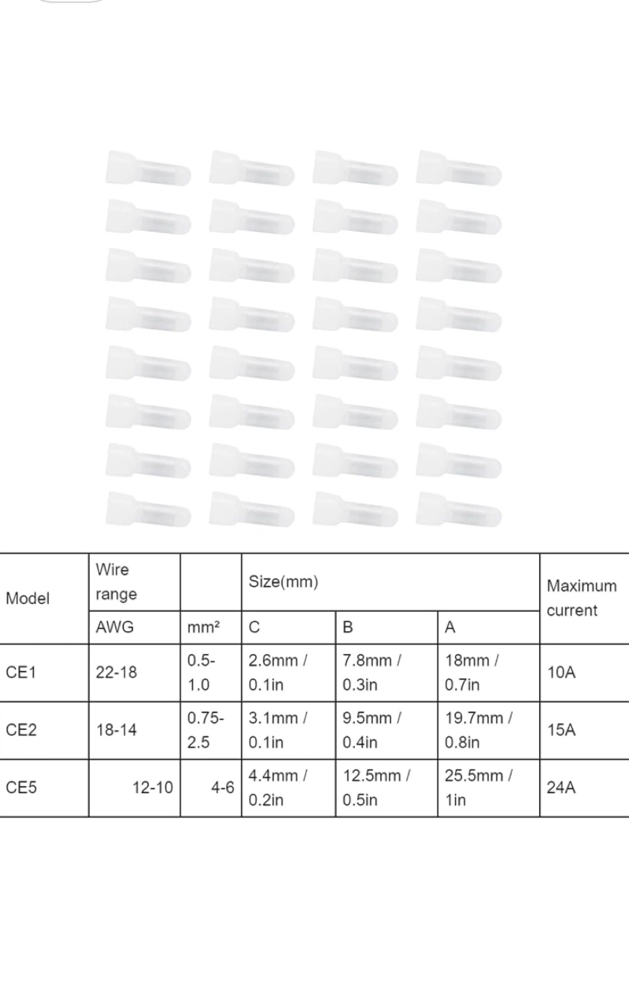 Closed-End Wire Connectors Model CE5X - 1000 Pcs - photo 4