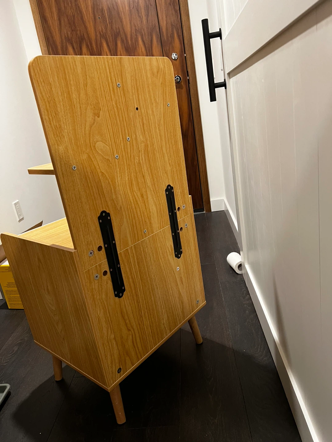 Bedside Drawer Nightstand with Shelves - photo 4