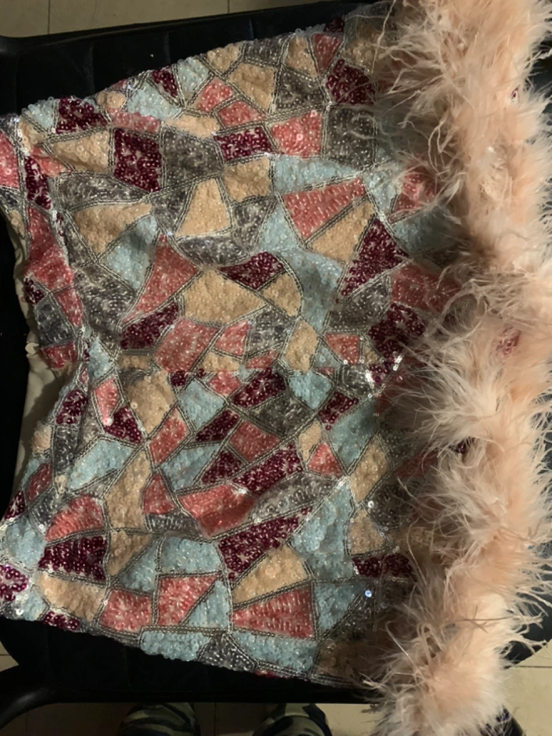 $10 Sequin and Feather Embellished skirt - photo 2