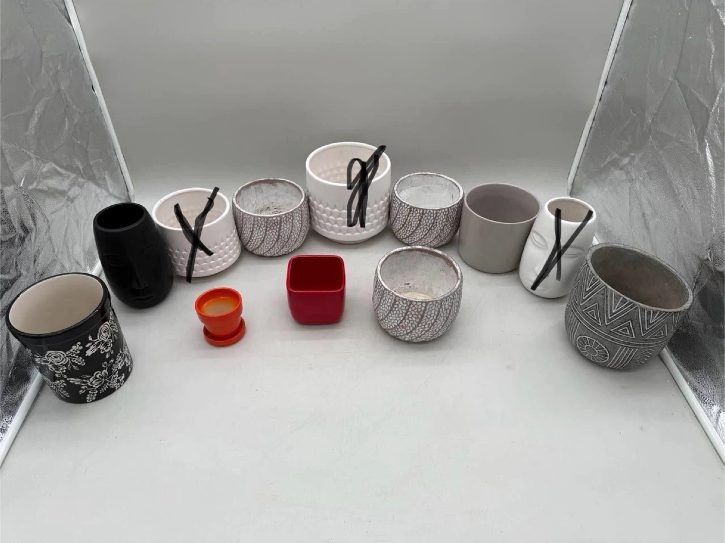 Assorted Ceramic Plant Pots