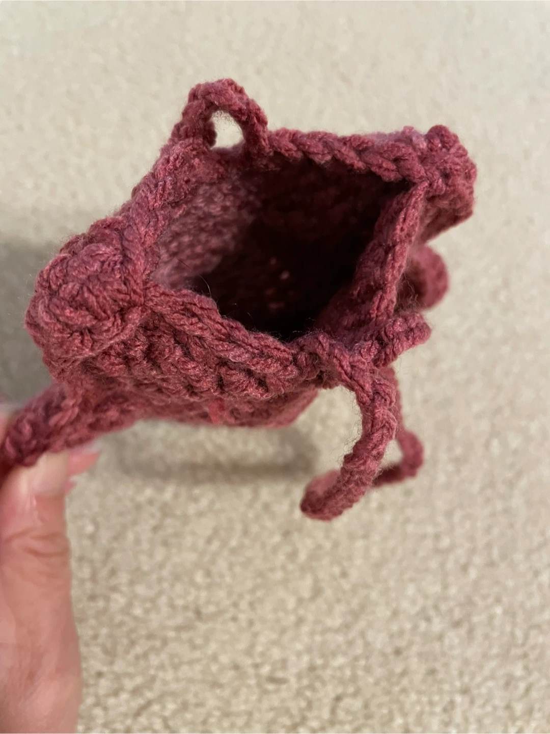 Hand-Crocheted Star Ornament/Pouch - photo 2