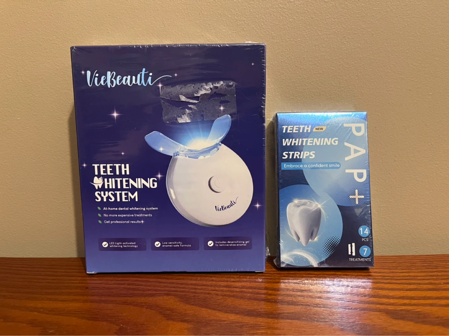 TEETH WHITENING SYSTEM & STRIPS BUNDLE