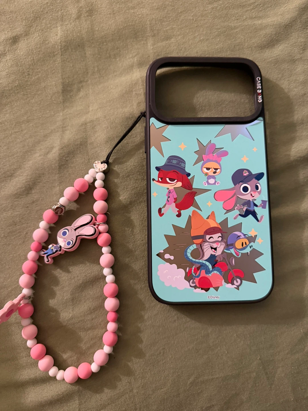 Disney Zootopia iPhone 17 pro max Case with Beaded Charm