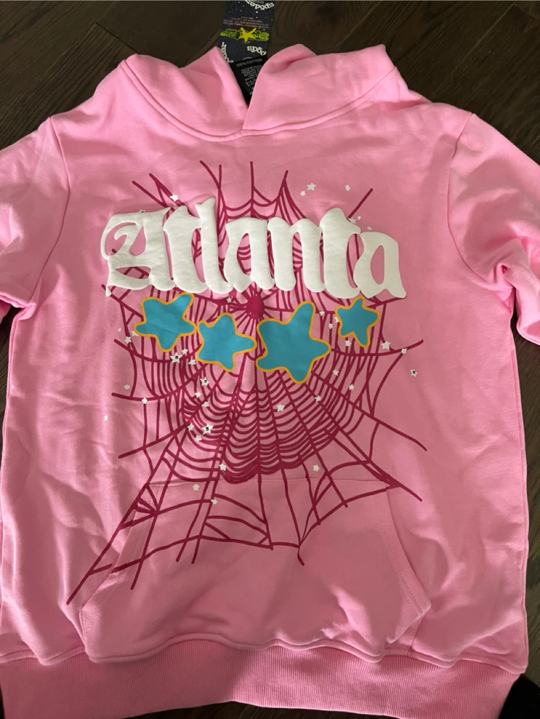 Pink Spiderweb Hoodie - photo 4