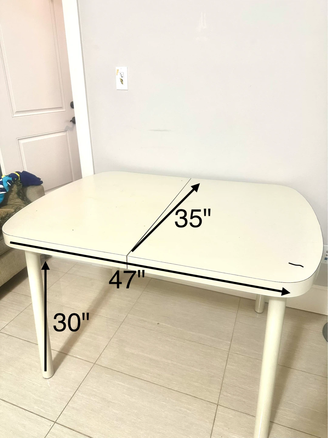 Extendable Dining Table - off White - photo 5