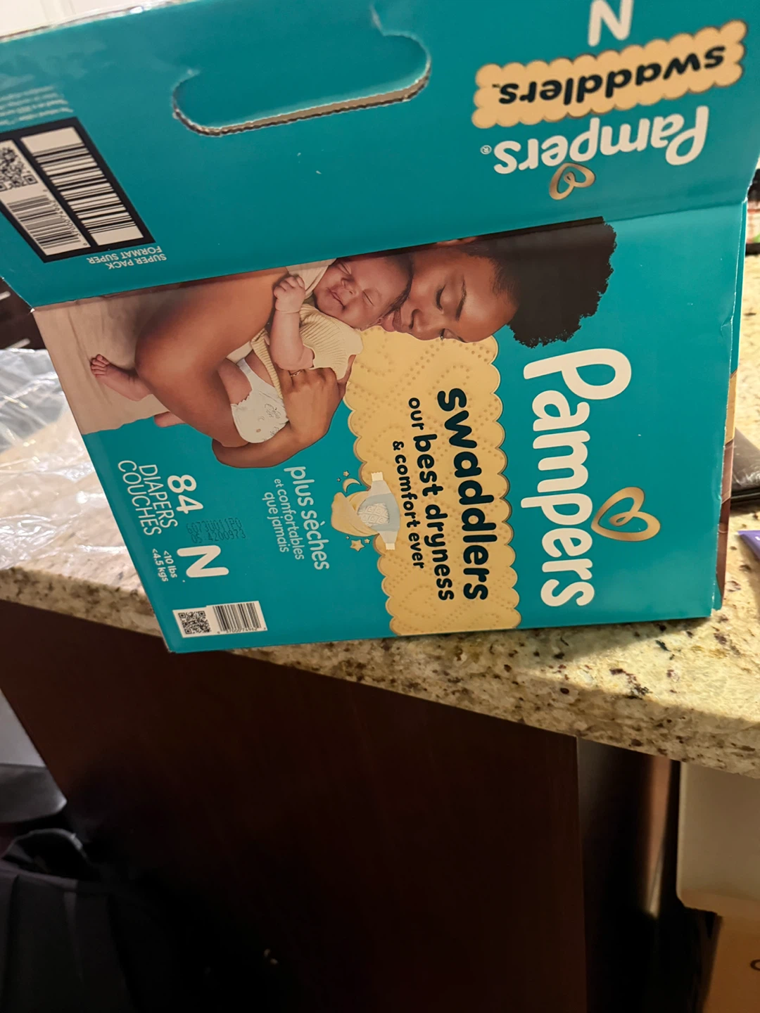 Pampers Swaddlers Diapers Size N, 80Count