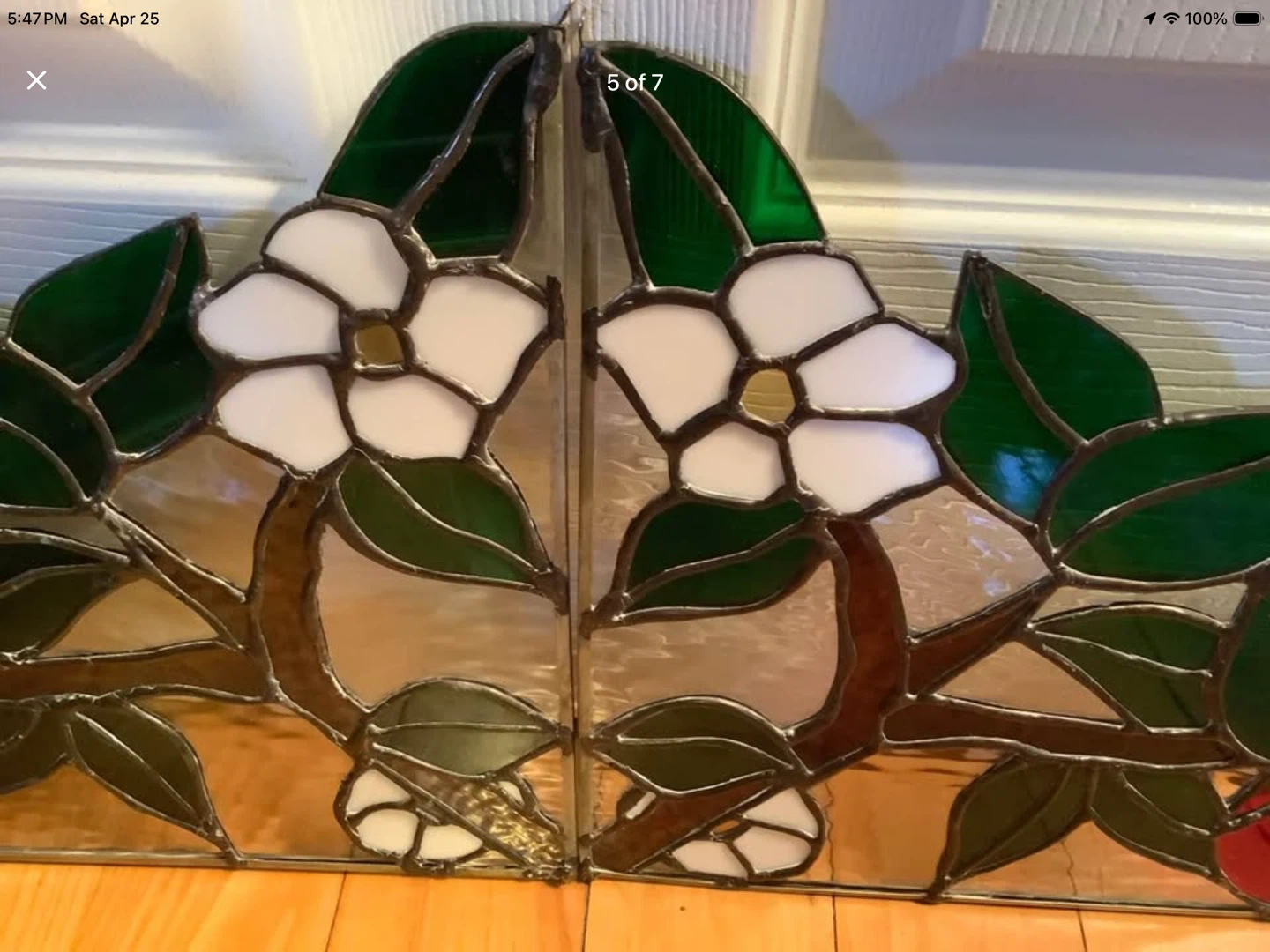 Vintage Stained Glass Panels 🐞 - photo 5