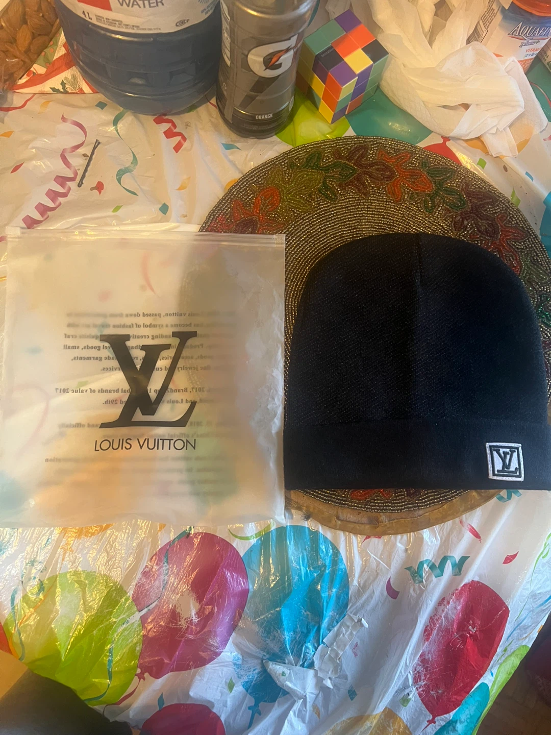Louis Vuitton Black Beanie