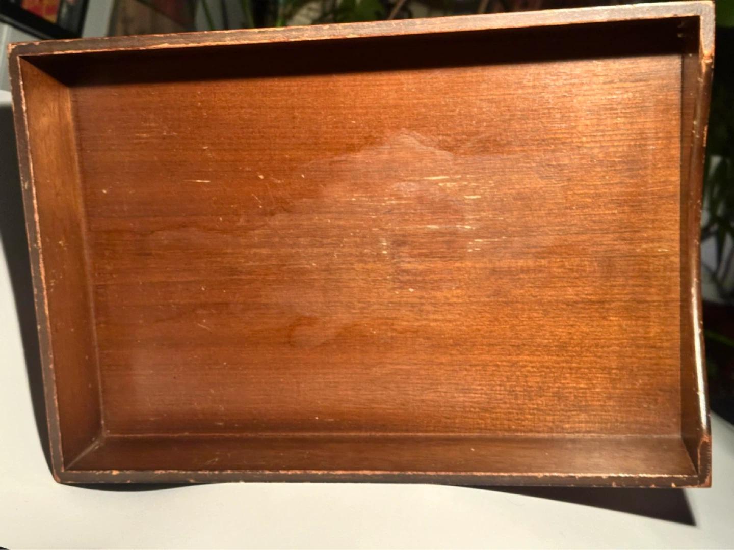 Mid century wood letter tray - photo 3