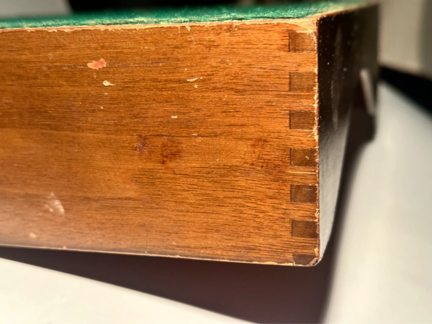 Mid century wood letter tray - photo 4