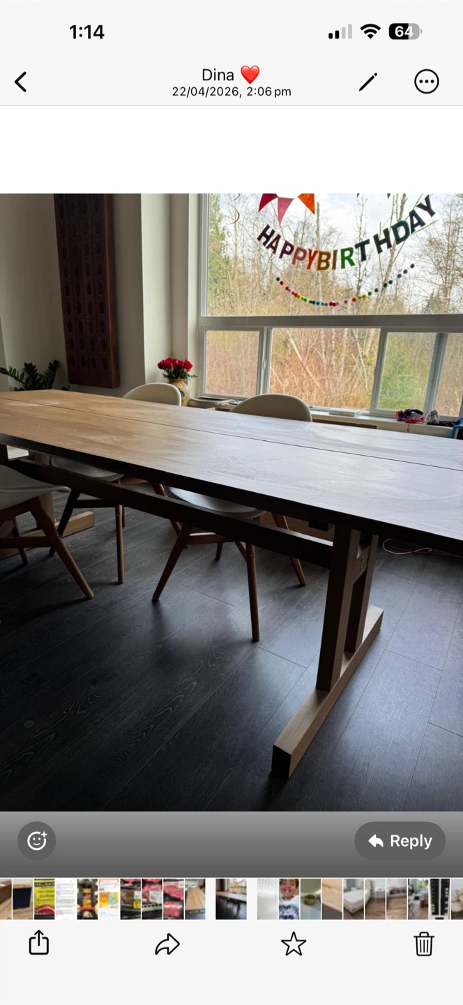 Wooden Dining Table - photo 2