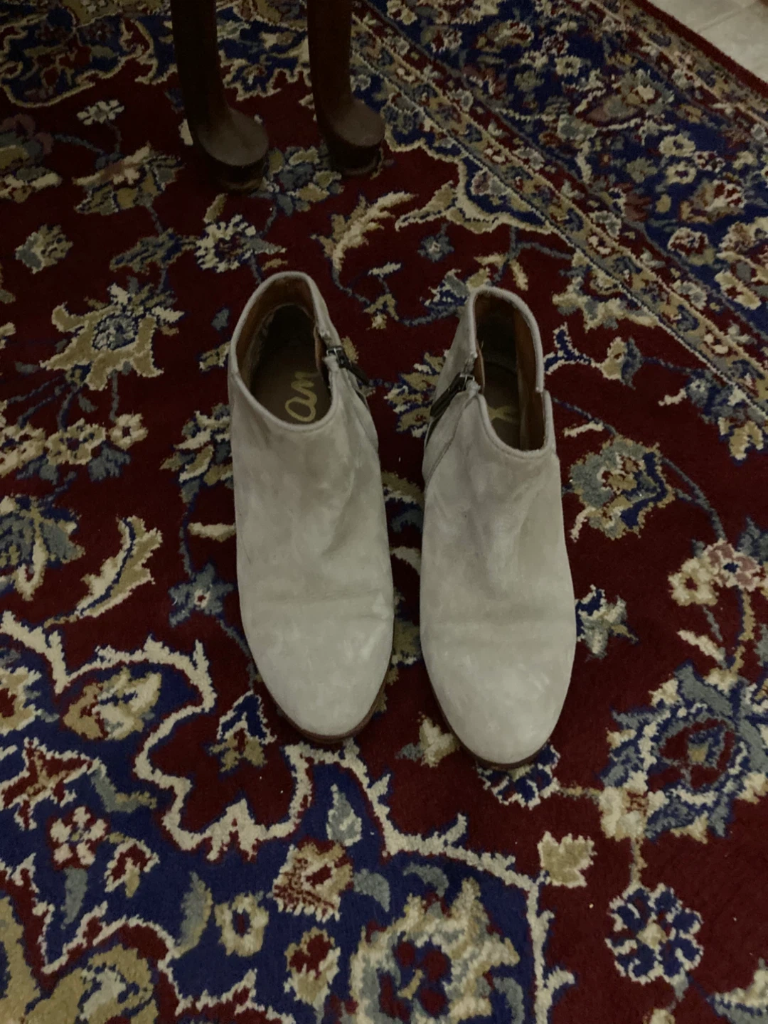 Sam Edelman Light Beige Ankle Boots
