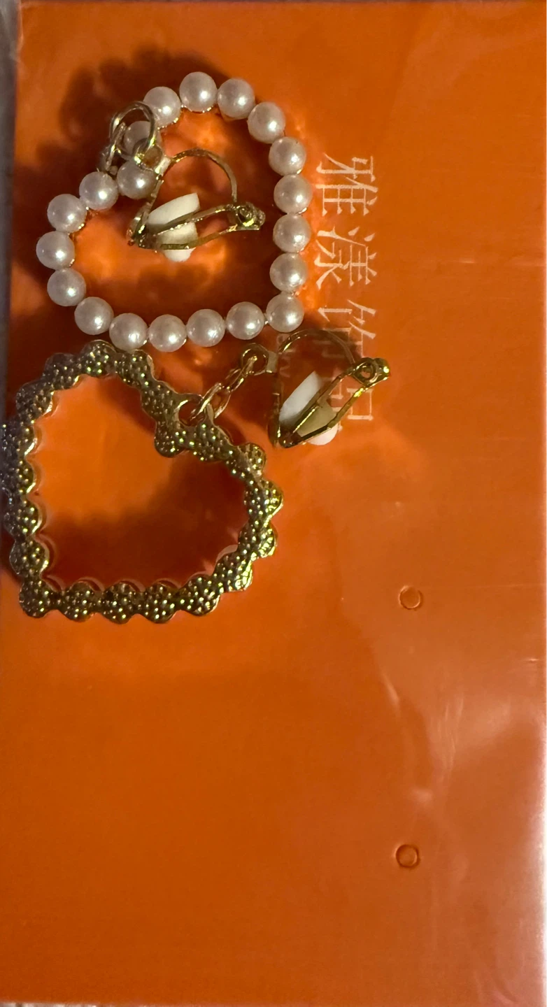 Pearl Heart Clip-On Earrings Clip-ons