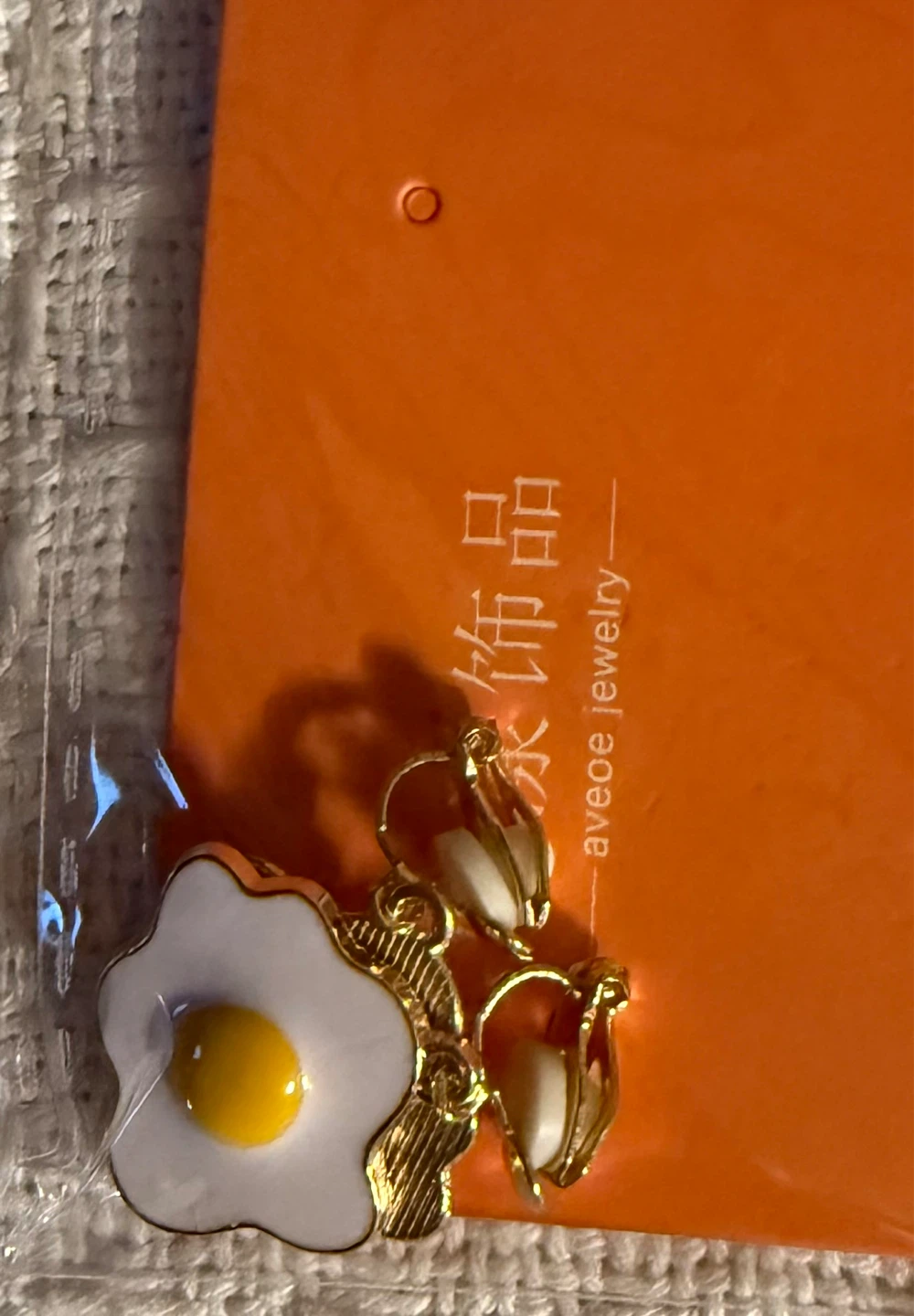 💛Cute Fried Egg Clip-On Earrings💛