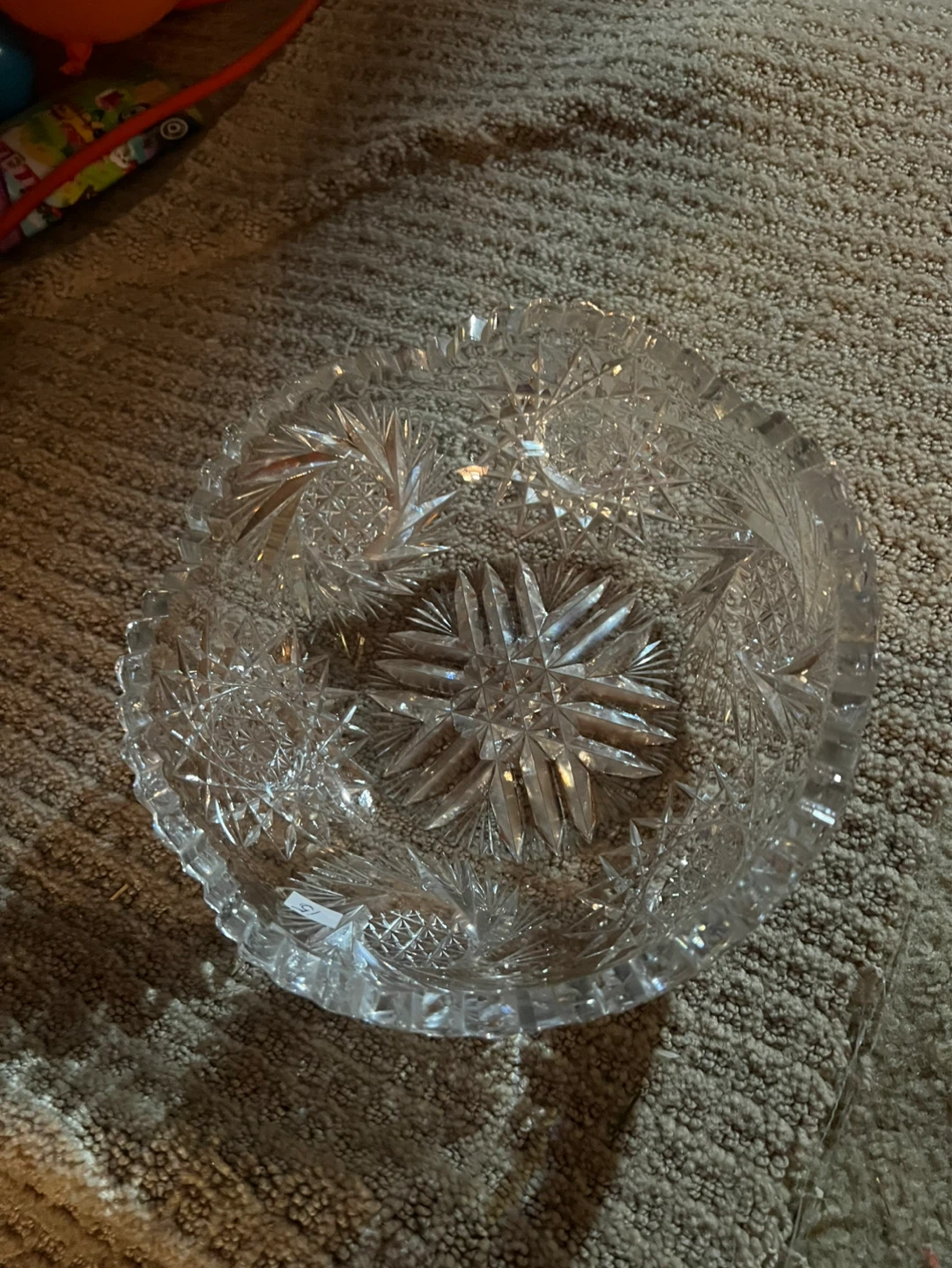 Crystal Cut Glass Bowl - photo 2