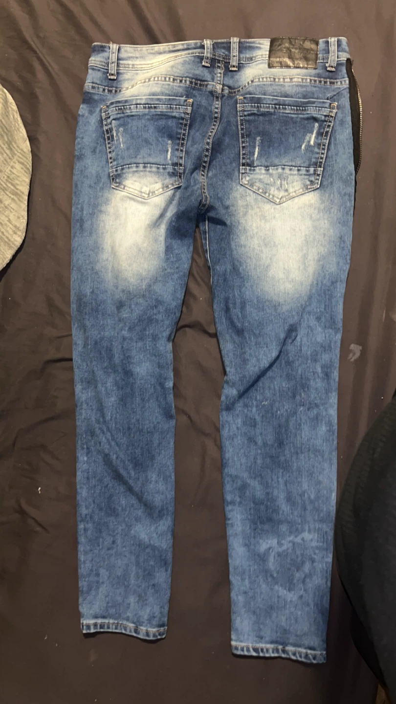 denim couture JEANS Men's Distressed Blue Jeans - photo 3