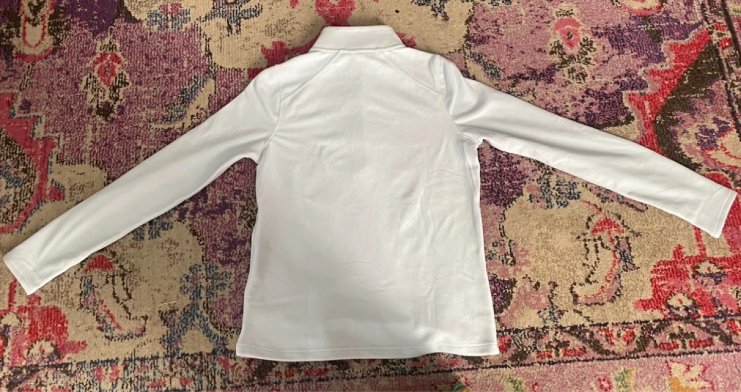Mondetta Women's Quarter Zip Pullover Shirt White Size S/P - photo 2