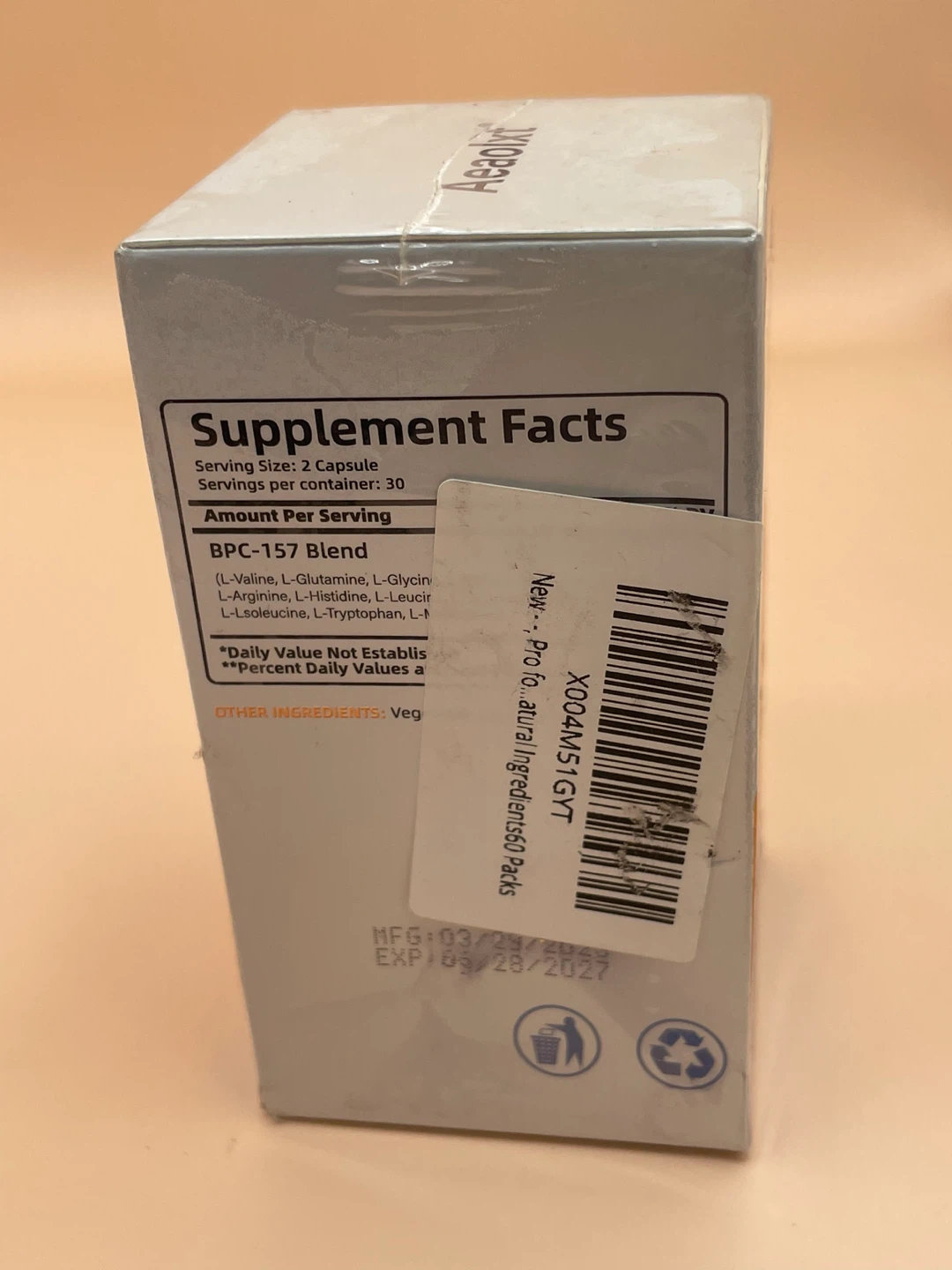 Aeaolxt BPC-157 1000mcg Dietary Supplement - 60 Capsules - photo 2