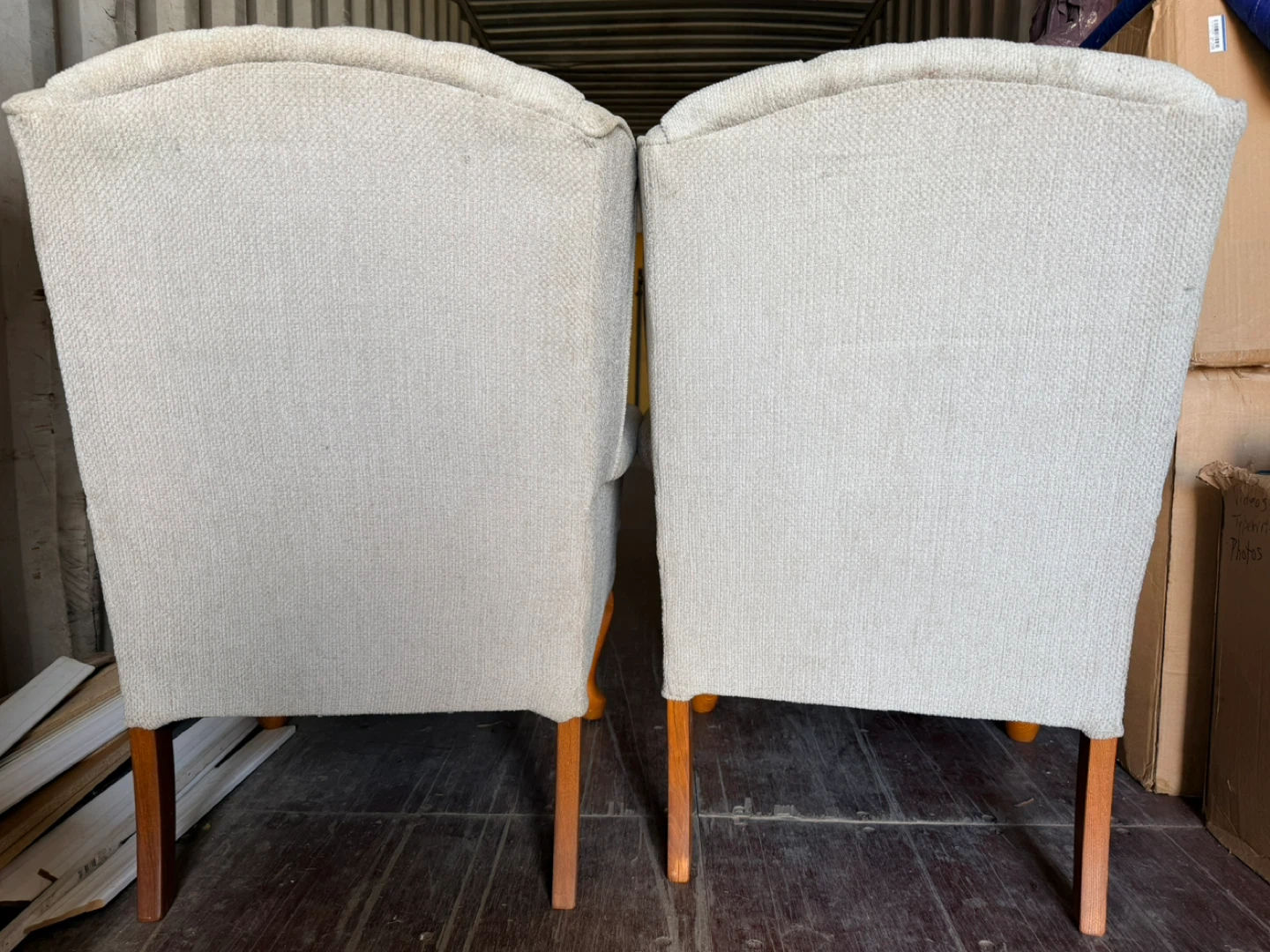 Tufted Accent Wingback Chairs (Pair) - photo 3