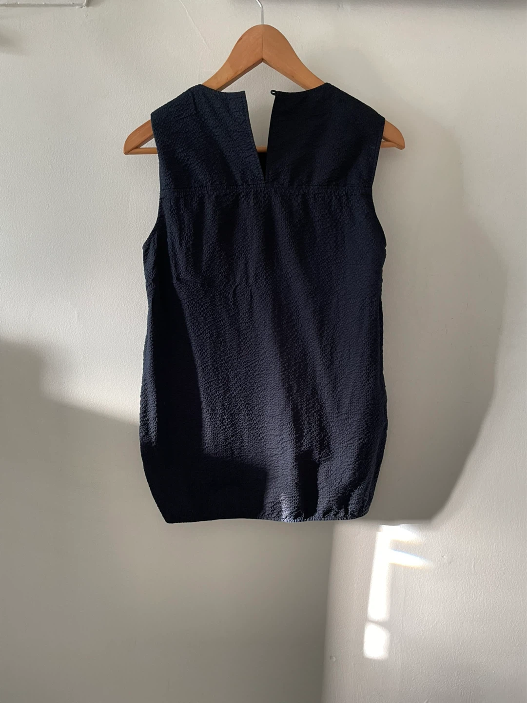 COS Navy Textured Sleeveless Top - EUR 36 - photo 3