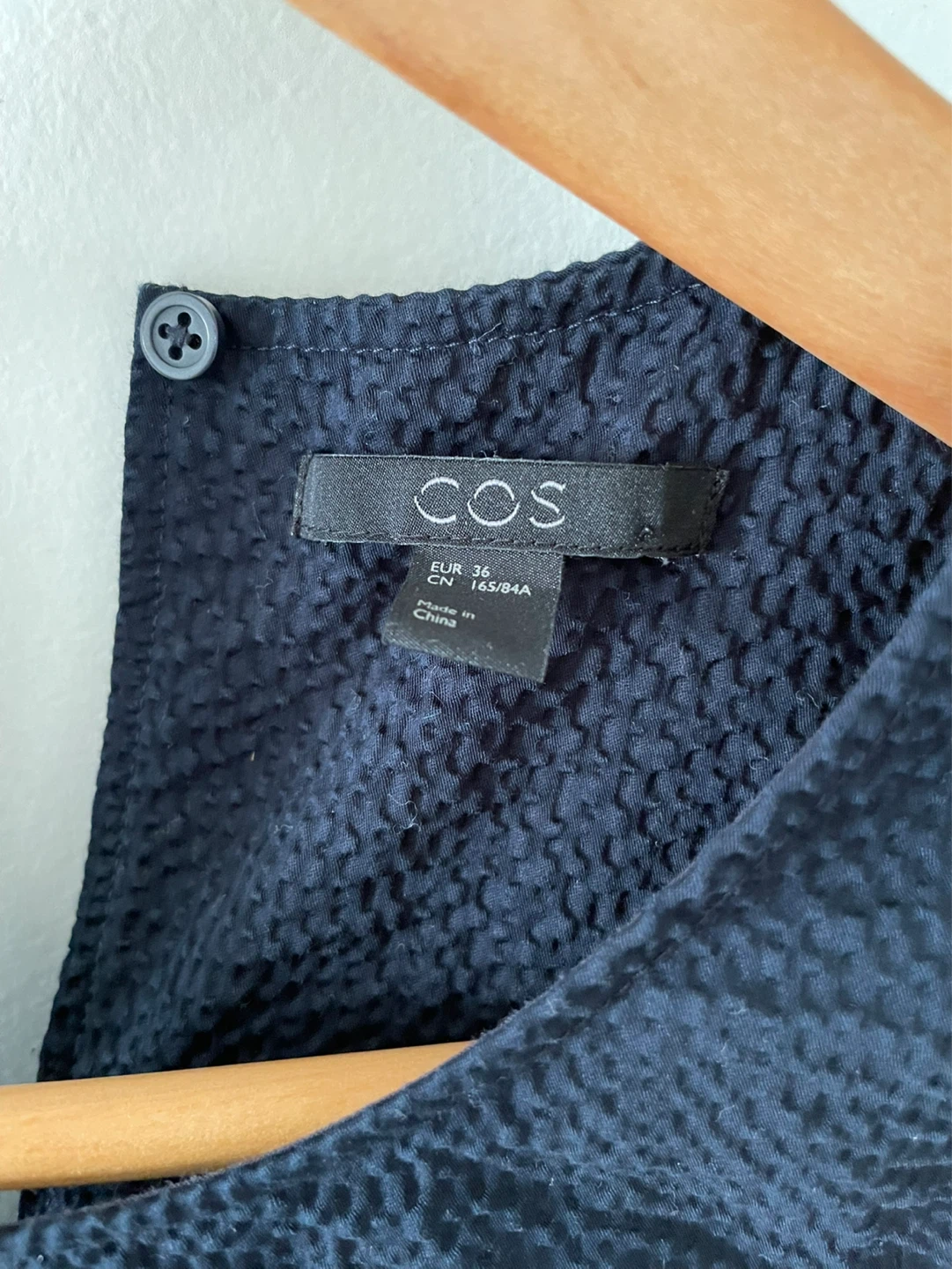 COS Navy Textured Sleeveless Top - EUR 36 - photo 2