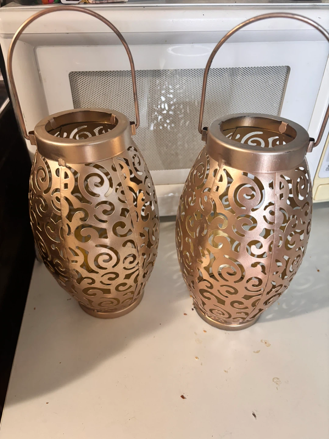 Golden candle holders - photo 2