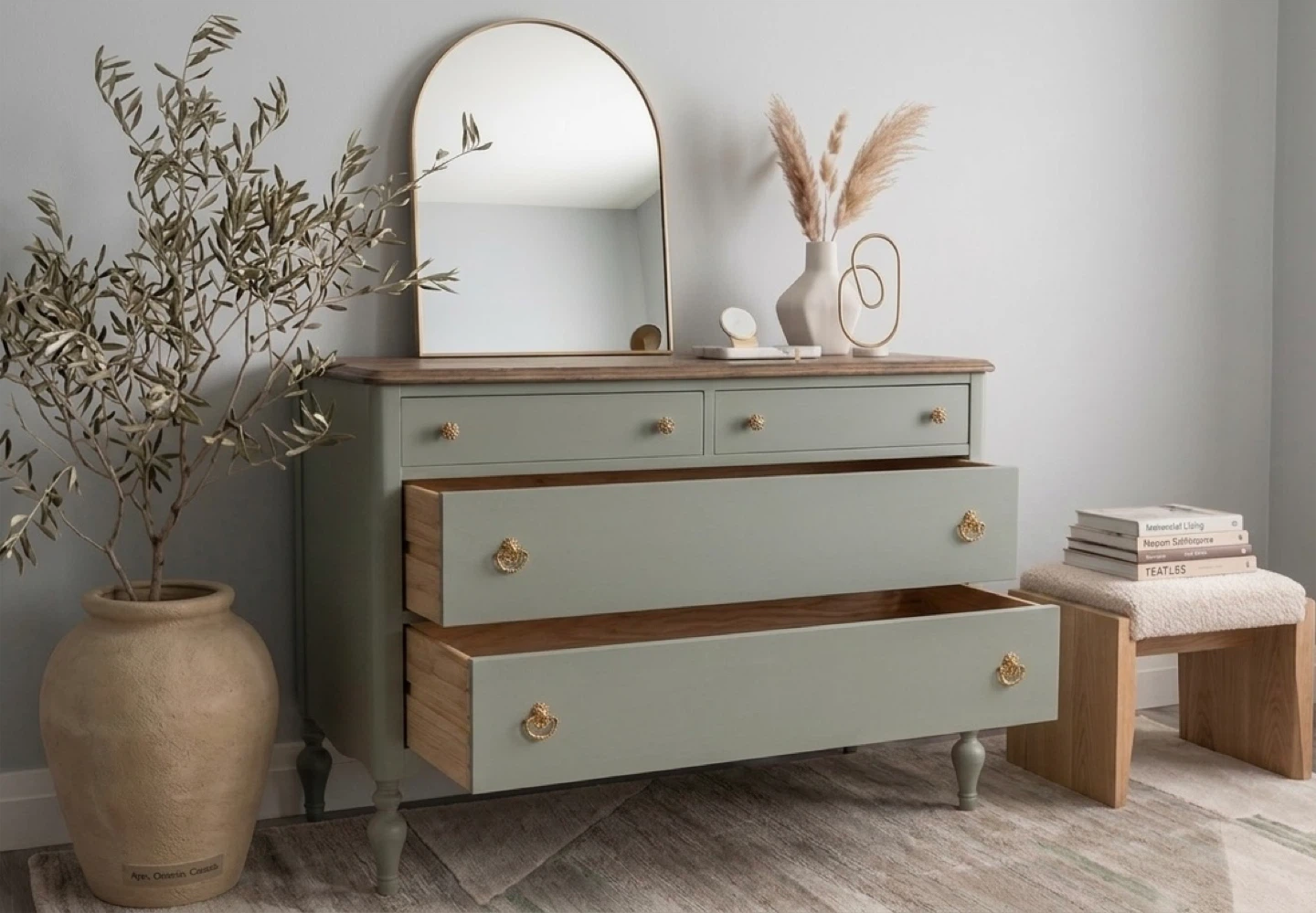 ✨Warm Wood Mid Century Dresser – Clean Lines & Timeless Style✨ - photo 4