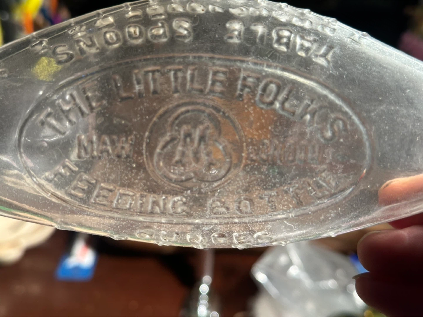 Antique The Little Folks Feeding Bottle rare double ended flask - photo 3
