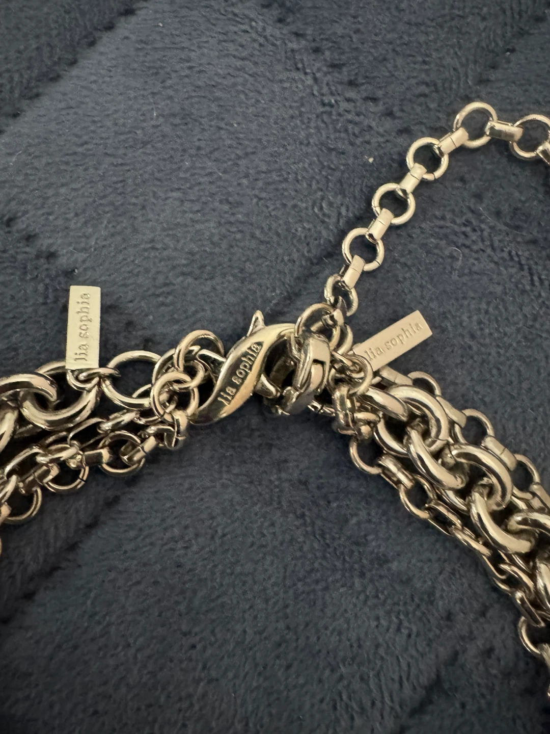 Lia Sophia layered necklace with purple beads  VINTAGE - photo 4