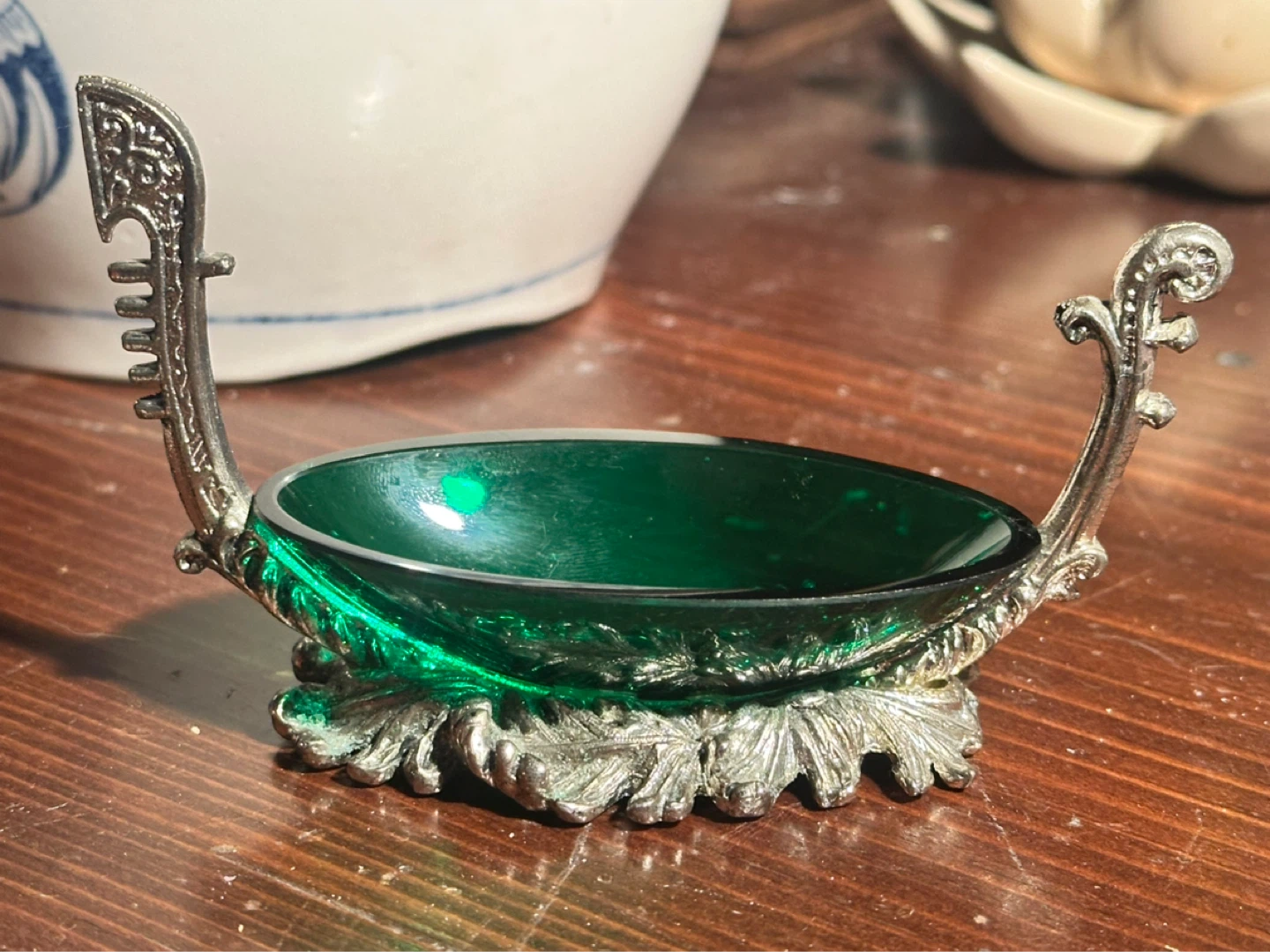 Vintage Italian Gondola Open Salt Cellar