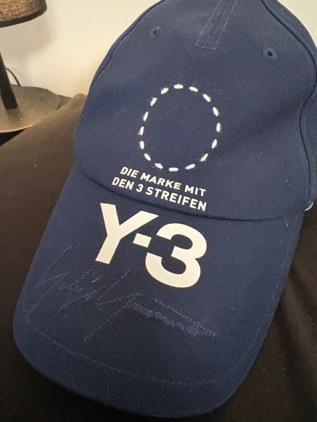 Y-3 Adidas Yohji Yamamoto OSFA Navy Baseball Cap