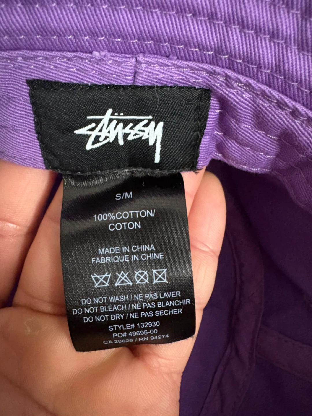Stüssy Purple Bucket Hat S/M - photo 2