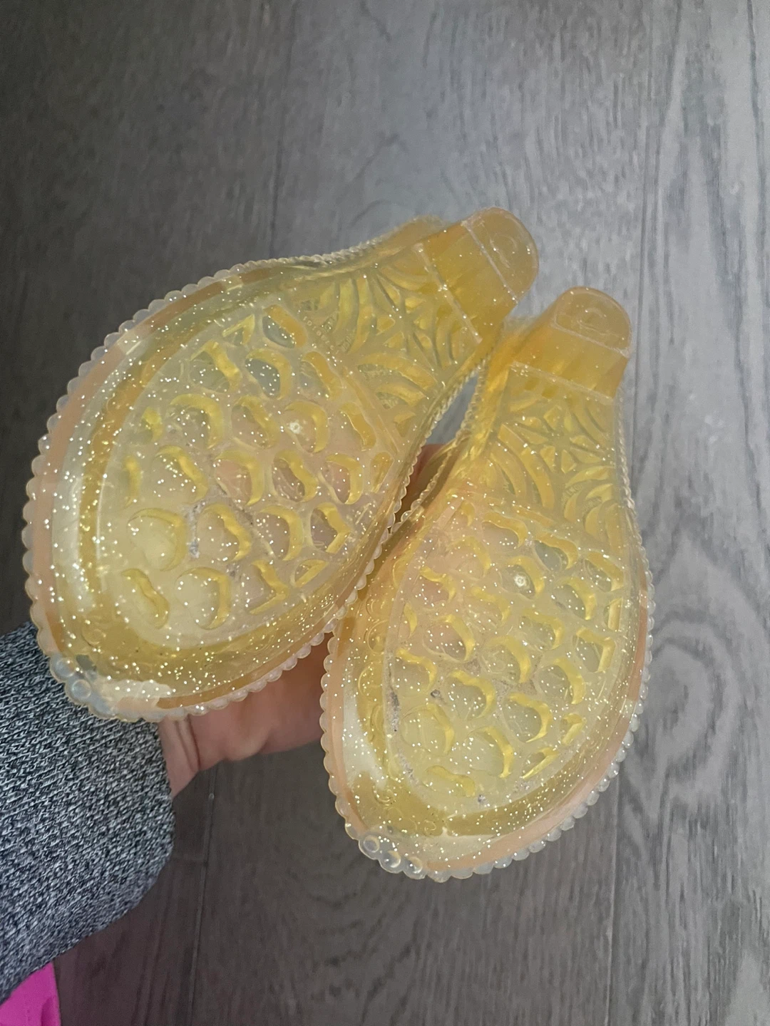 Kids Yellow Glitter Belle Princess Shoes Toddler - photo 2