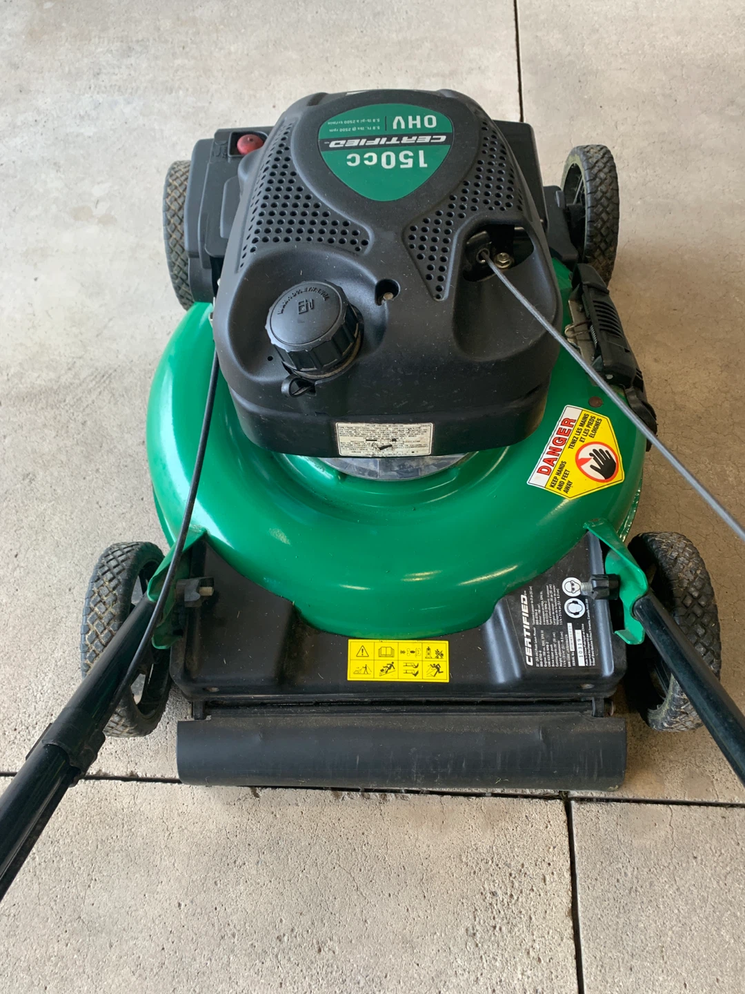 Certified 150cc OHV Lawn Mower - photo 2