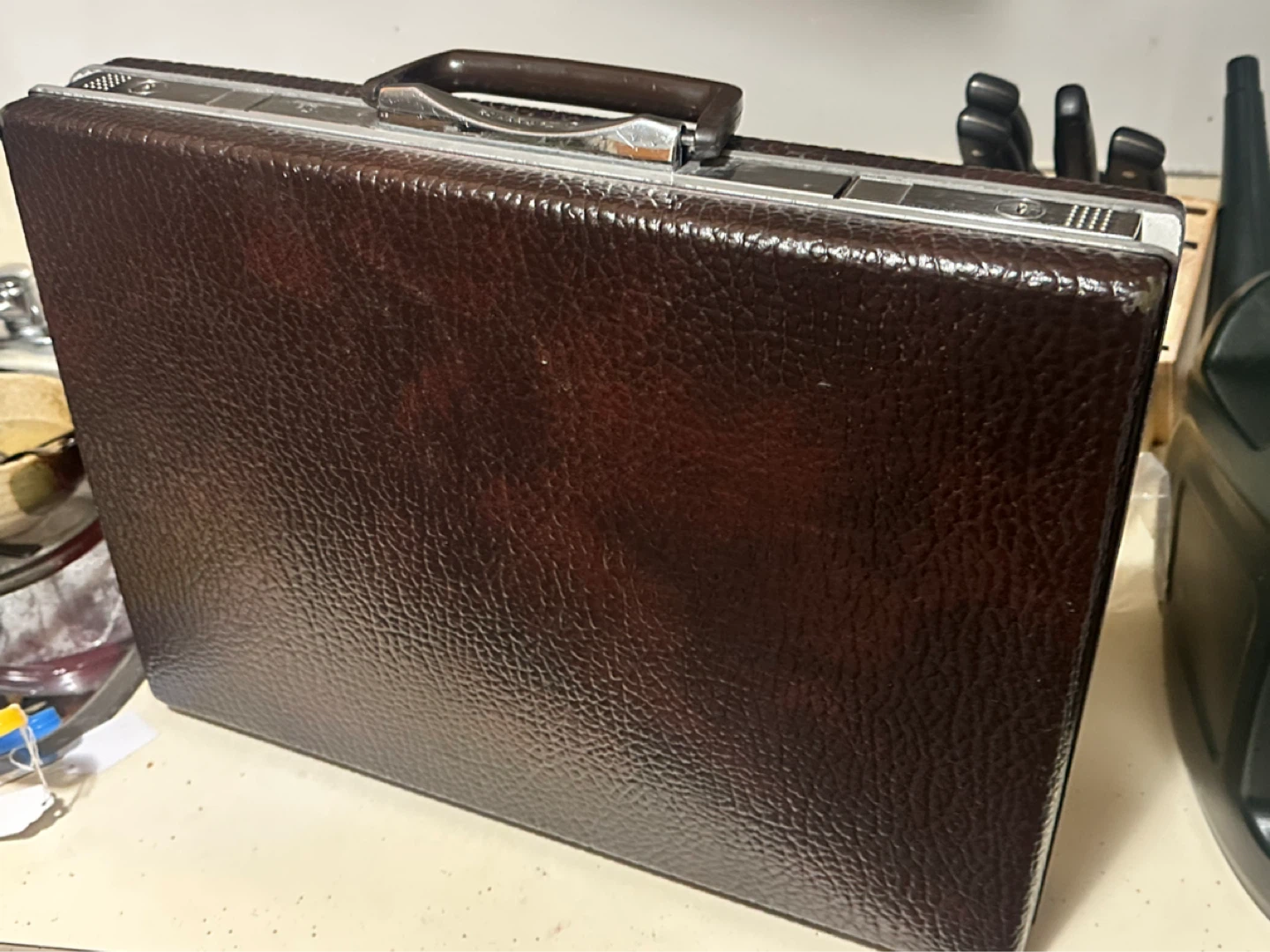 Vintage Samsonite Broker GL Hard Shell Brown Briefcase 80s Style