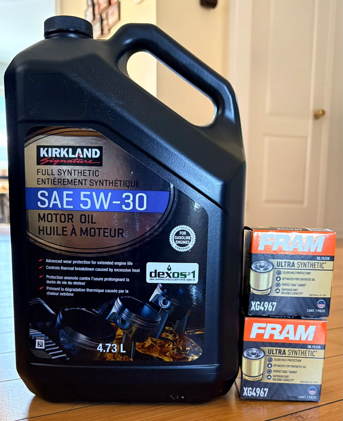 SAE 5W-30 Oil and FRAM Oil Filters