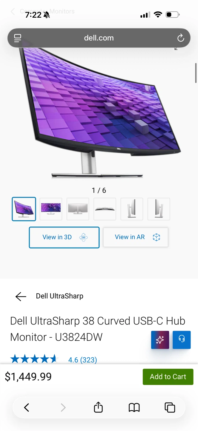 Dell UltraSharp 38 Curved Monitor - U3824DW - photo 2