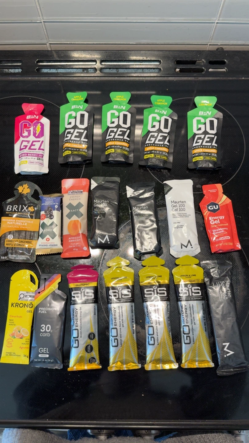 19 Assorted Energy Gels -$80 value!!!