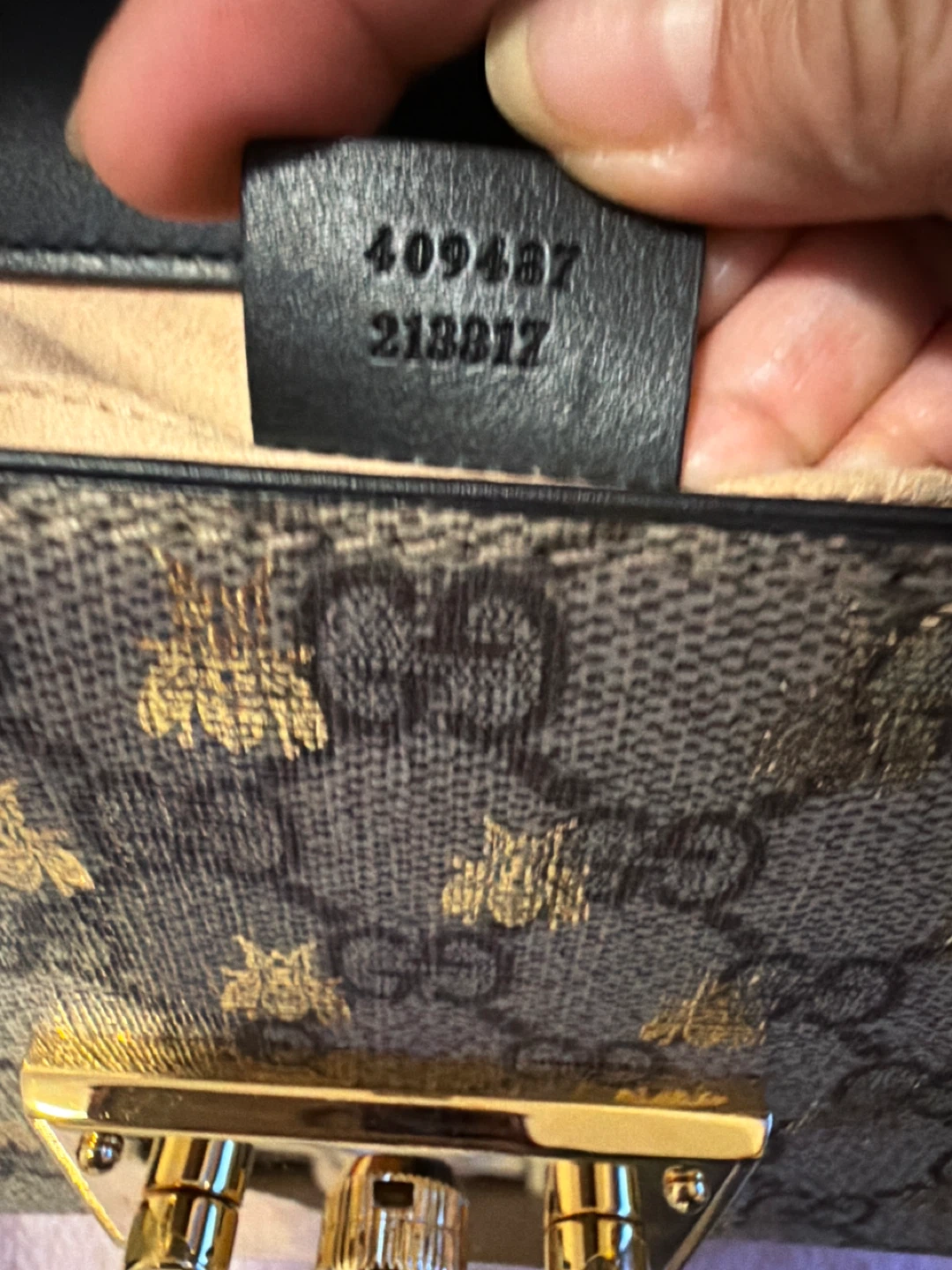 Gucci Bee Print Chain Shoulder Bag - photo 2
