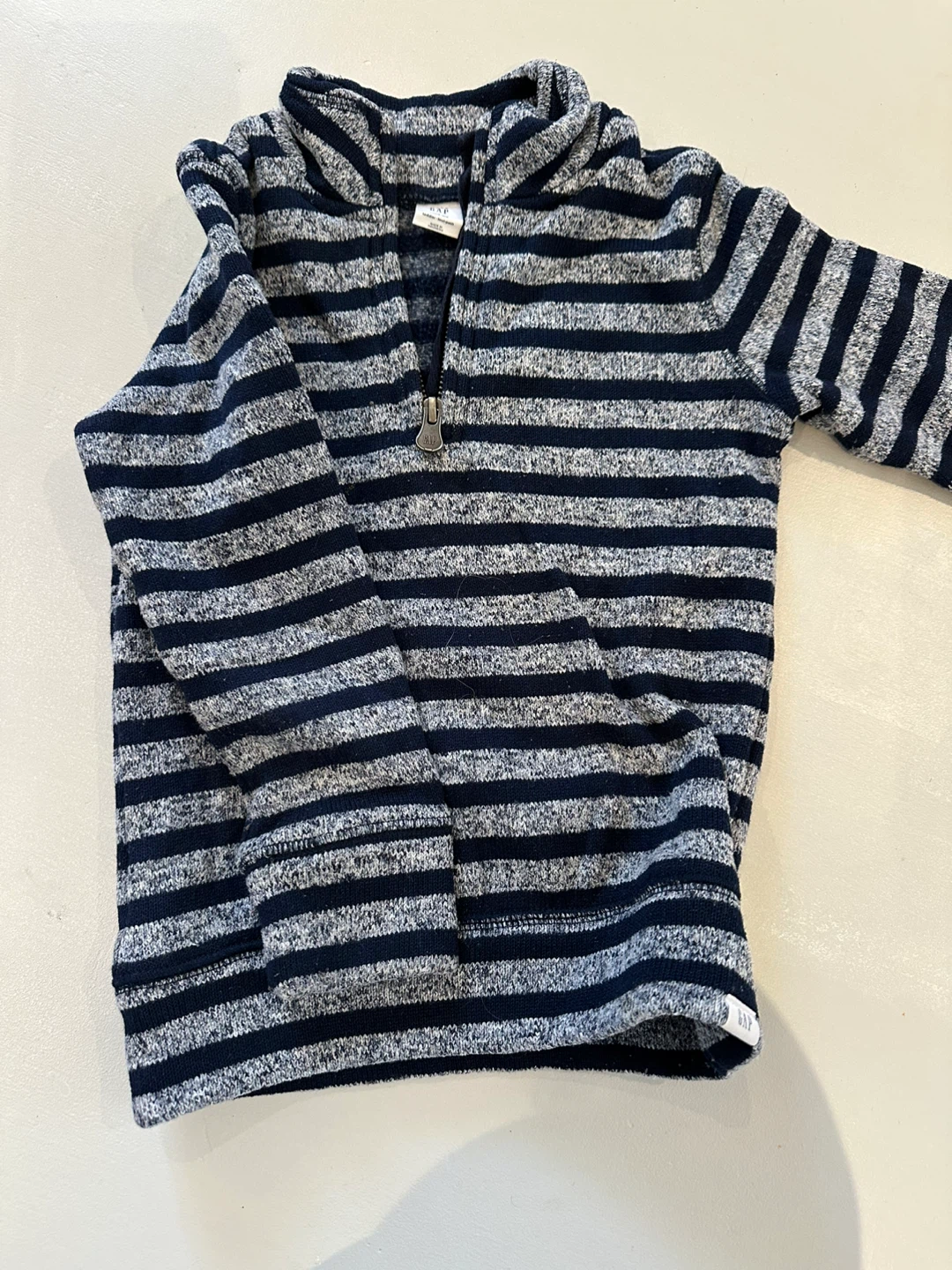 Baby Gap Striped 1/4 Zip Pullover Sweater - Size 4
