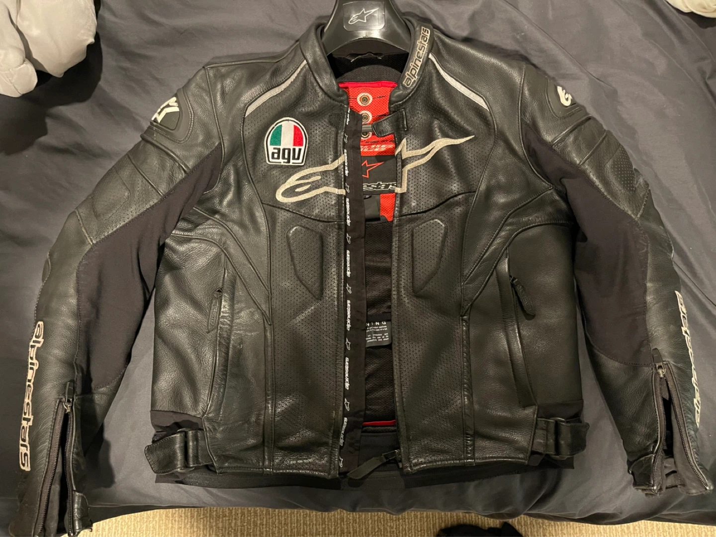 Alpinestars Men's Motorcycle Leather Jacket