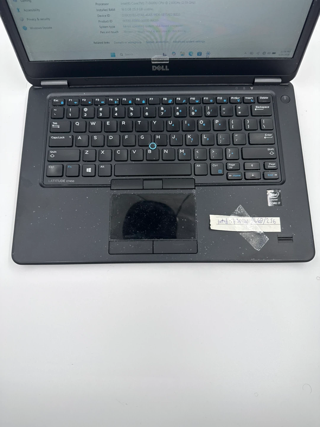 Dell Latitude E7450 Laptop i7 5th Gen 16 GB 256 SSD - photo 2