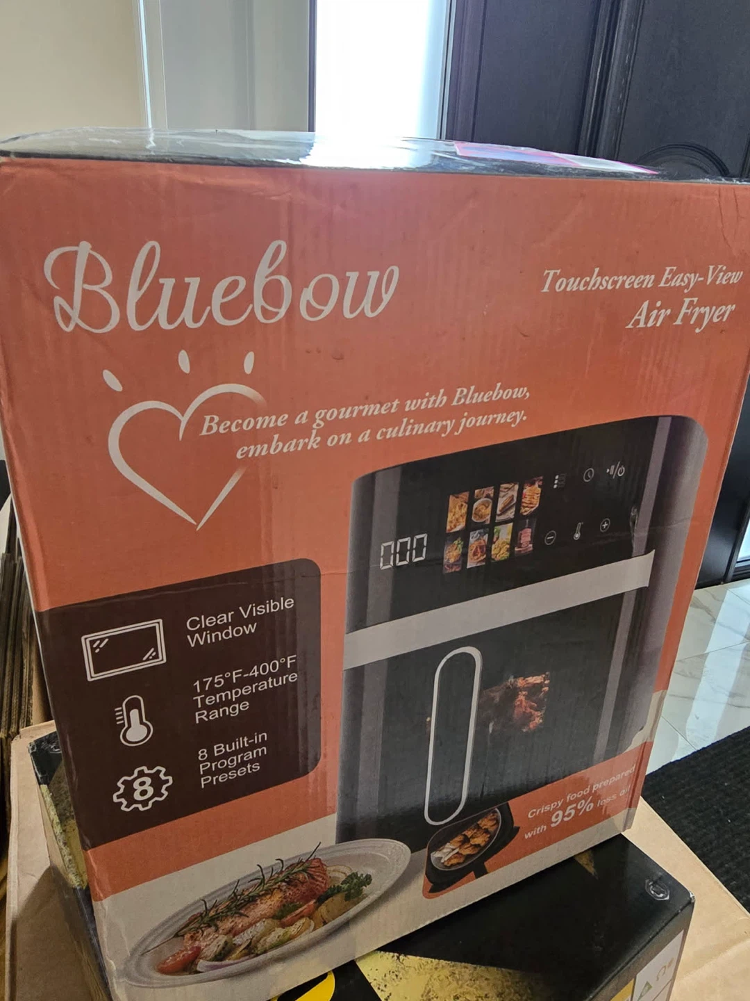 Bluebow Touchscreen Easy-View Air Fryer