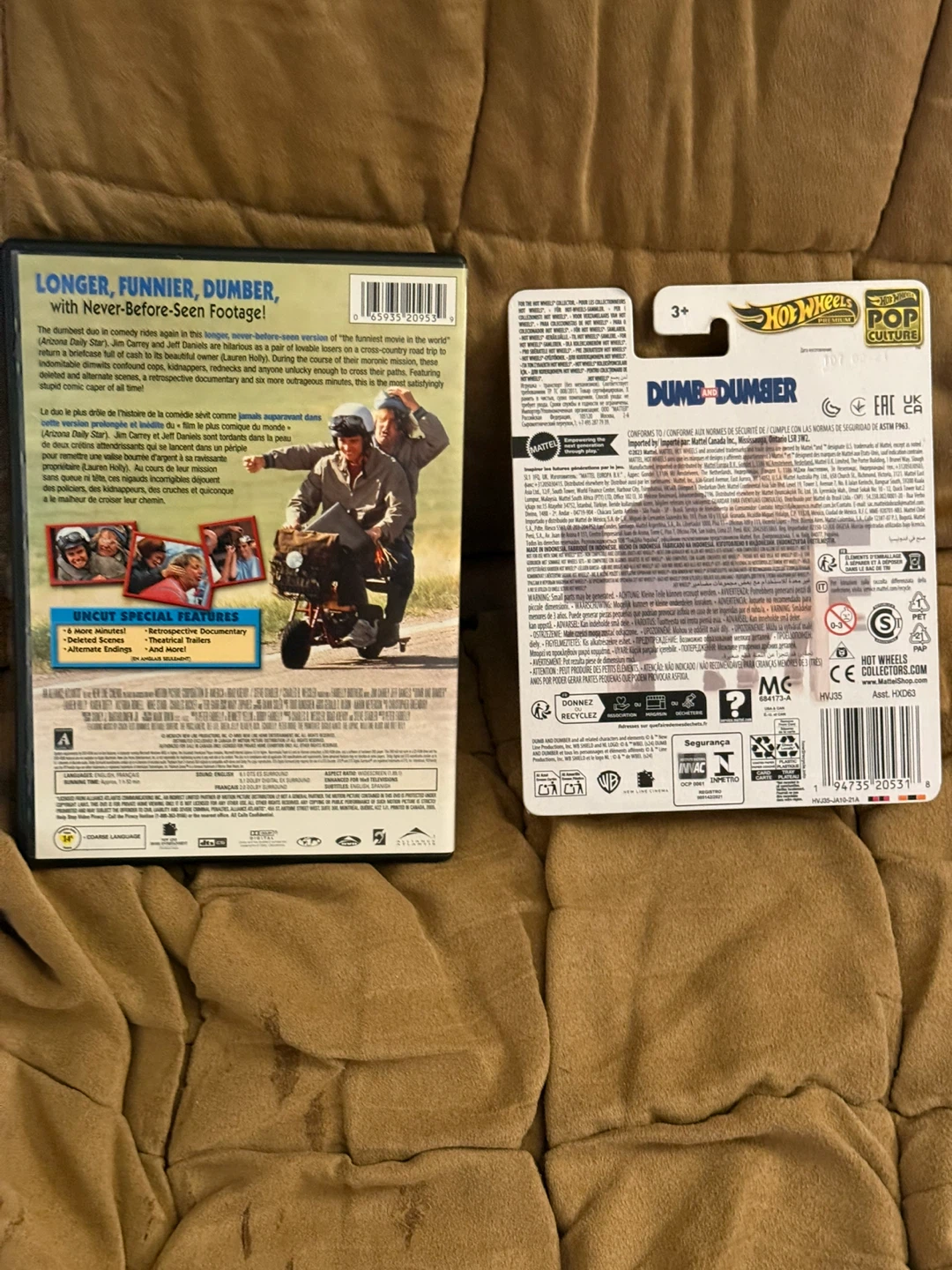Dumb and Dumber Uncut DVD & Hot Wheels Mutt Cutts Van - photo 2