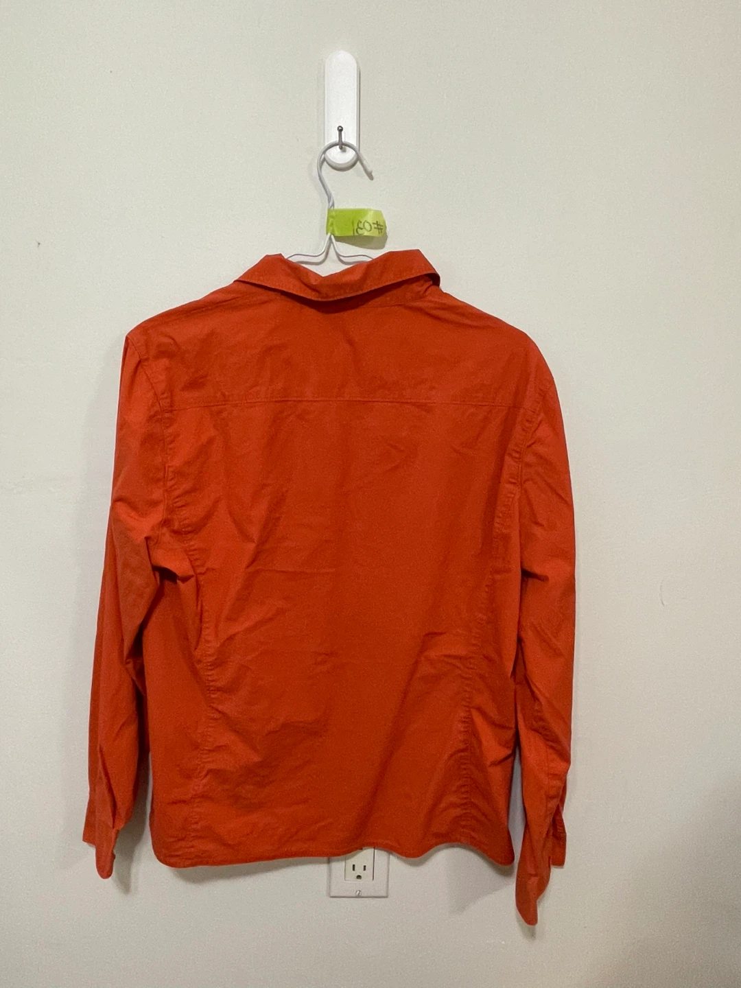 Orange long-sleeve button-up shirt - photo 2