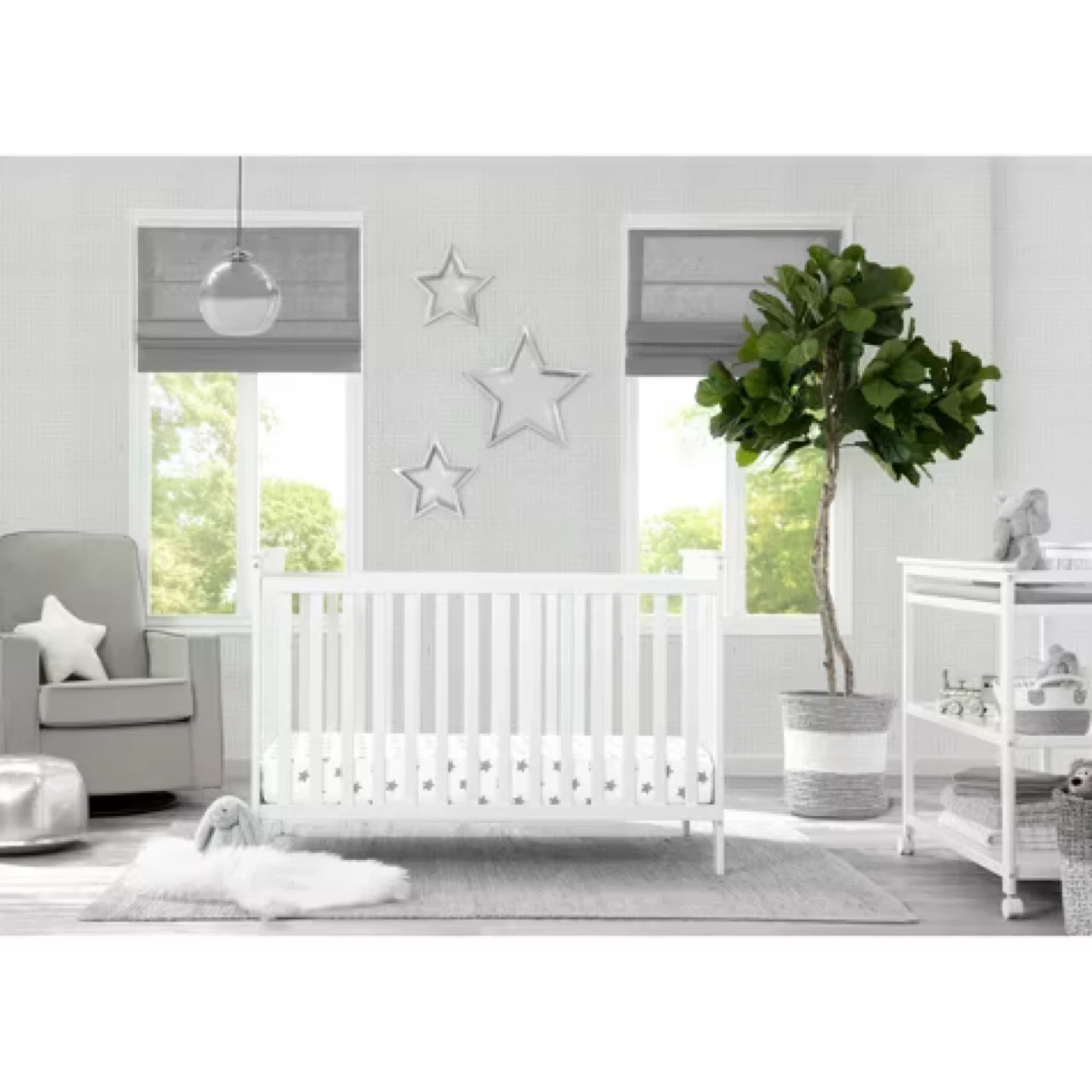White Crib with brand new sealy Mattress - photo 3