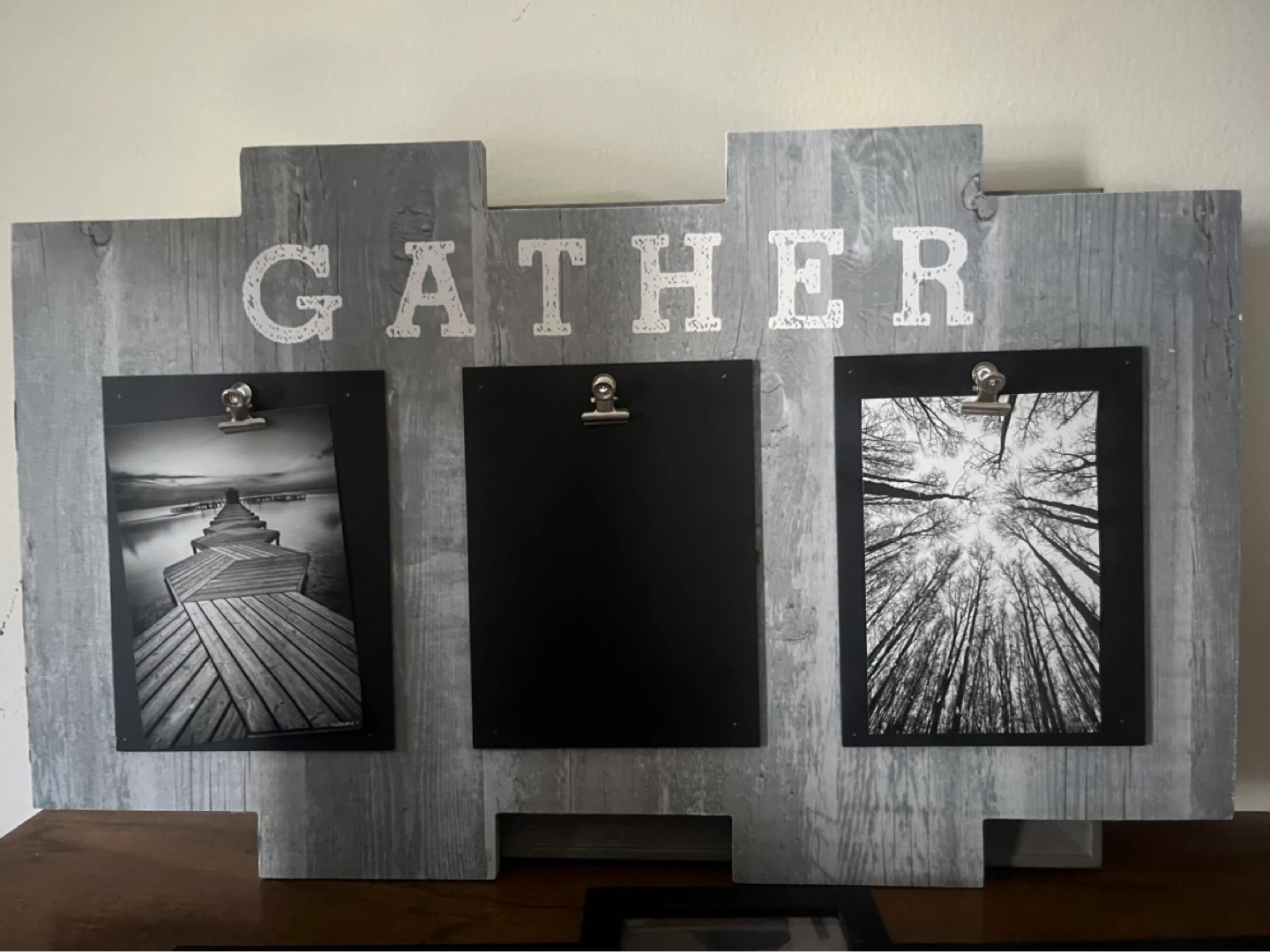 GATHER Wooden picture frame brand new
