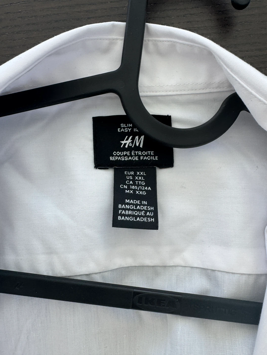 Set of 2 New H&M Slim Fit Easy Iron Dress Shirts (XXL) - photo 2