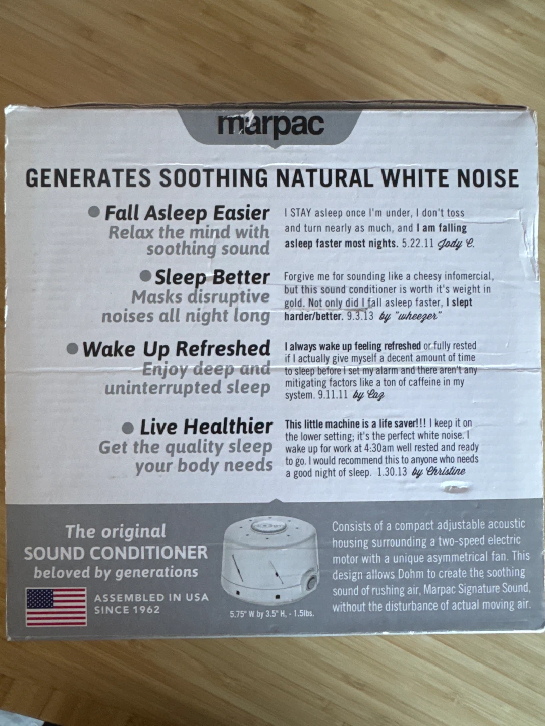 Marpac Dohm White Noise Machine - photo 3